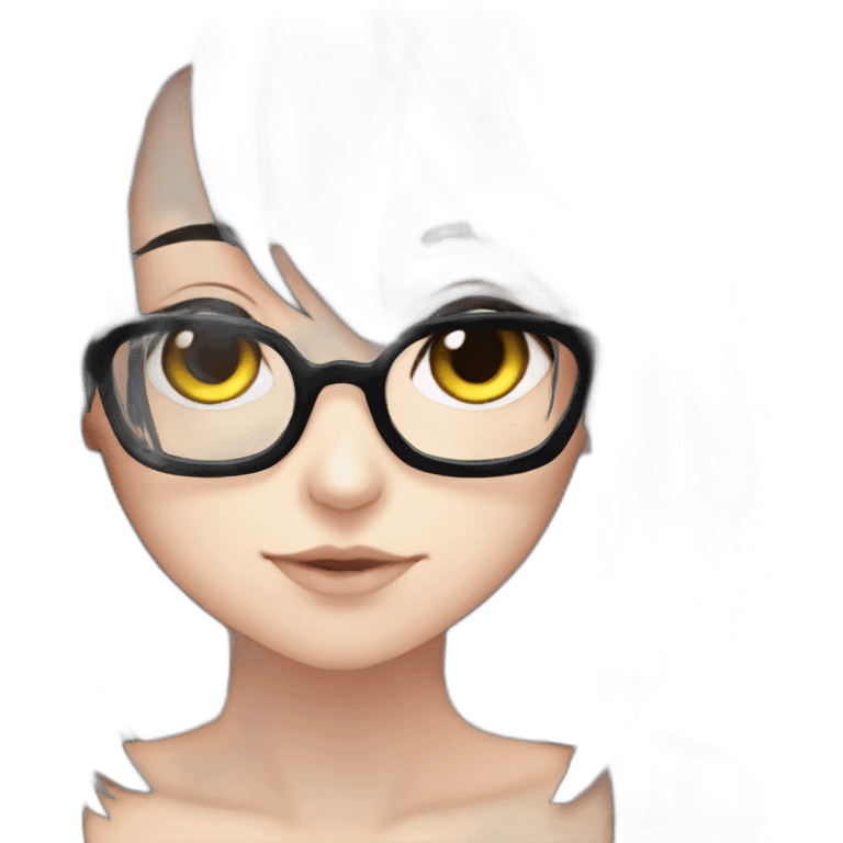 Anime+eyes-goth-girl-dark-hair-with-glasses-black-tshirt emoji