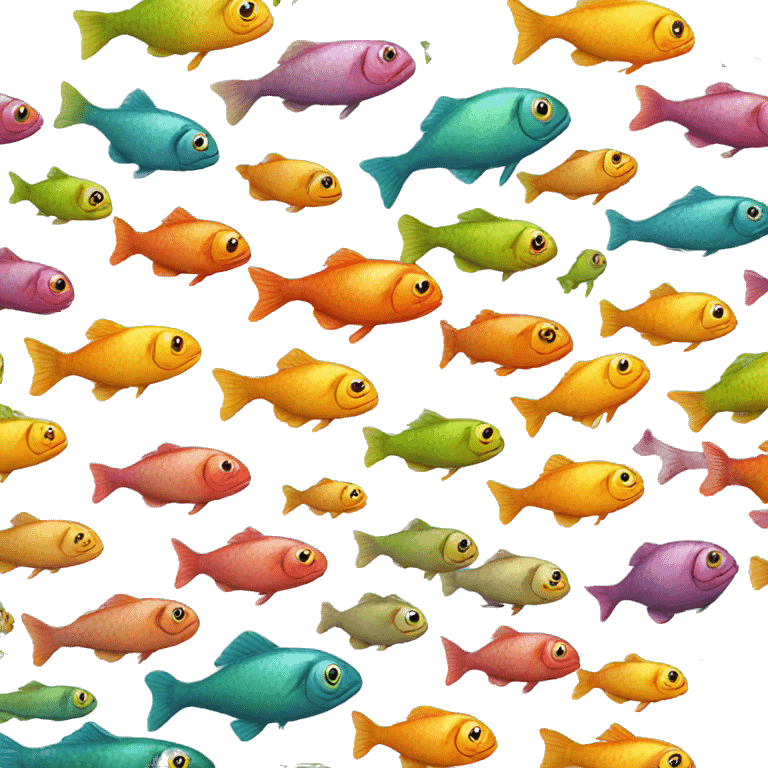  fish multicolor emoji