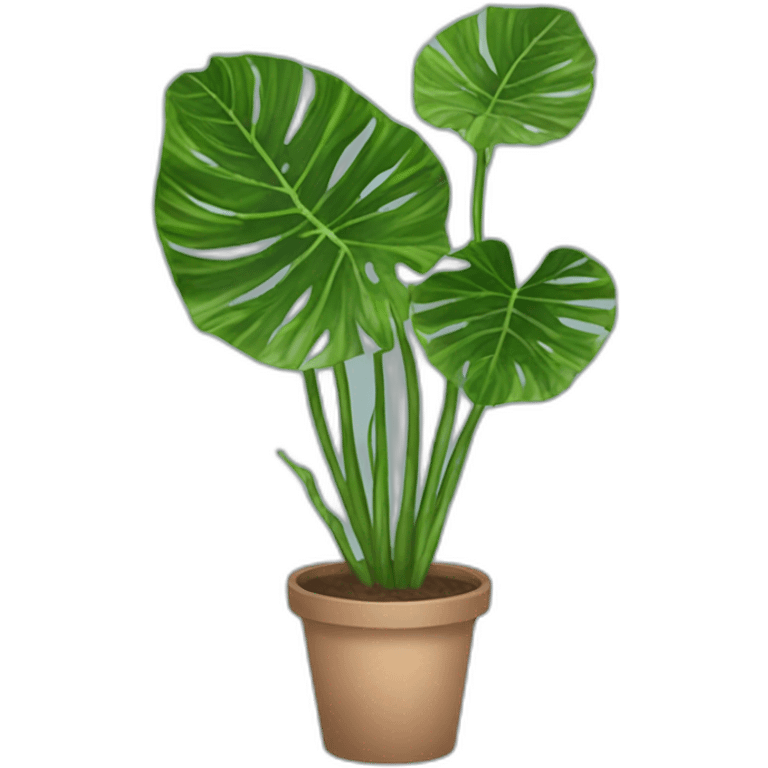 alocasia-zebrina-plant emoji