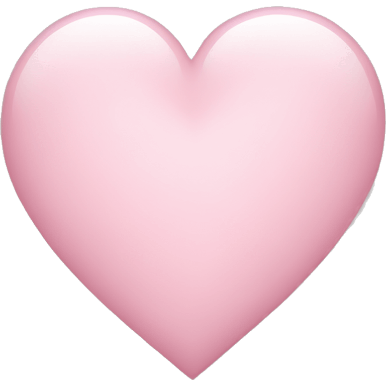 Light pink heart emoji