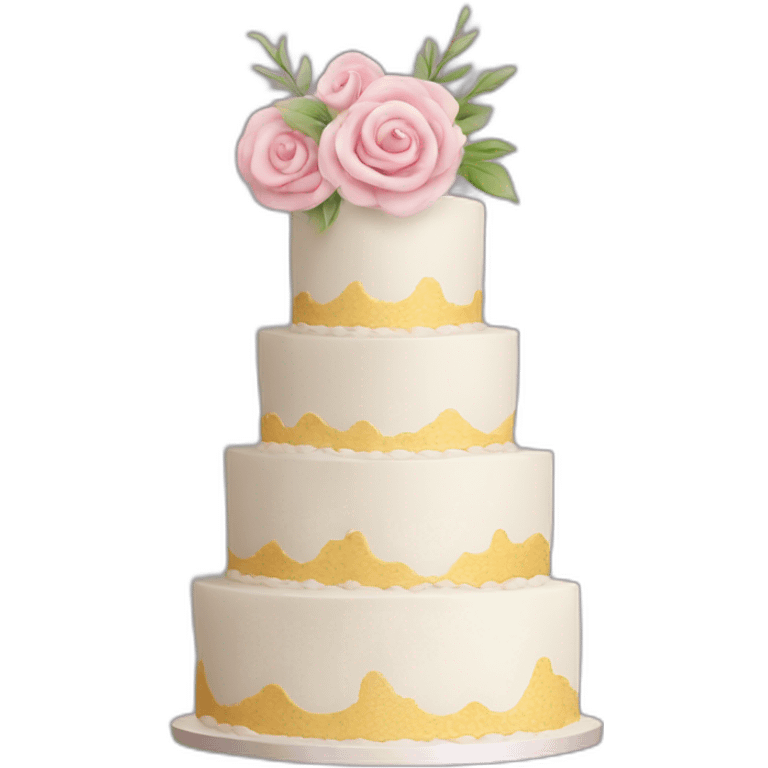 Creative wedding cake emoji