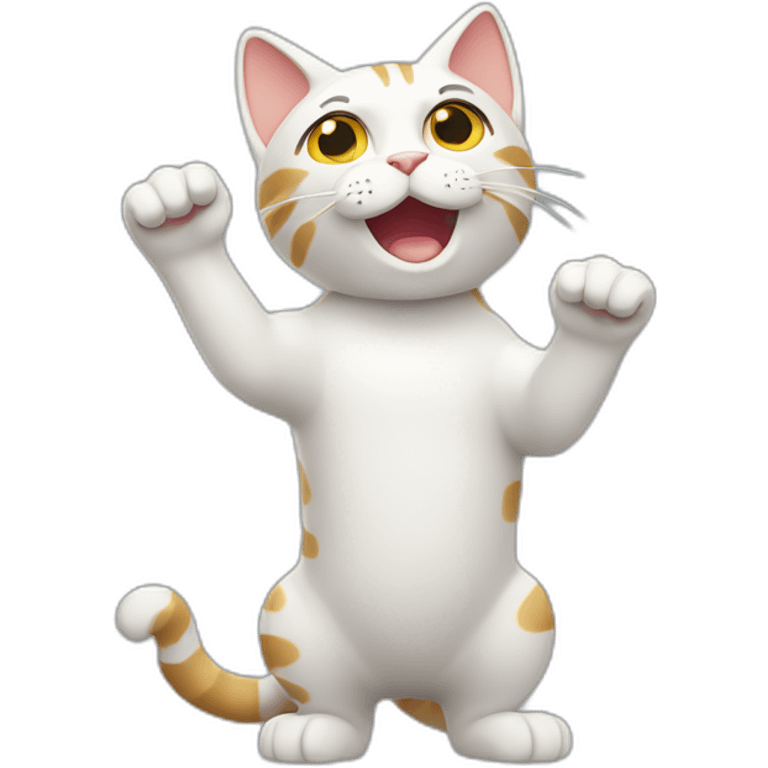 waving-cat emoji