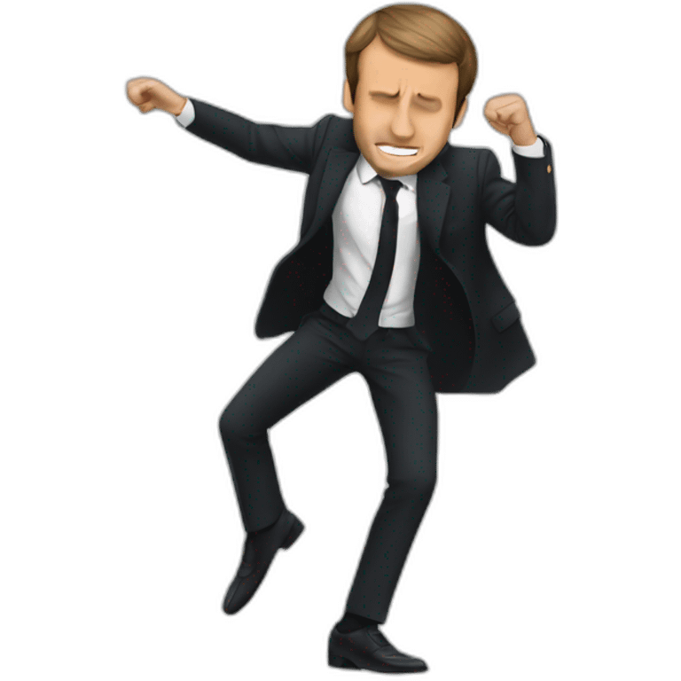 Macron dab emoji