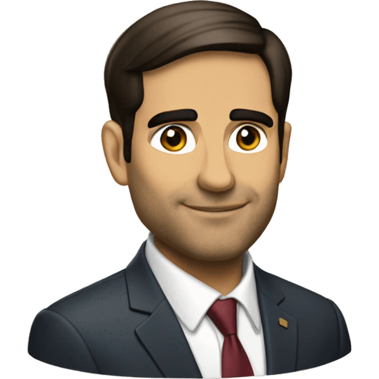 Rubio señalando emoji