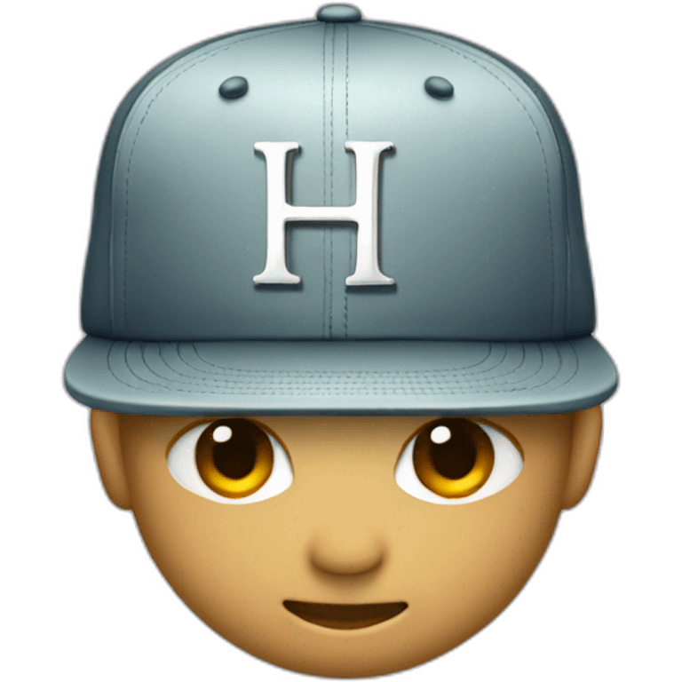 Snapback with letter H emoji