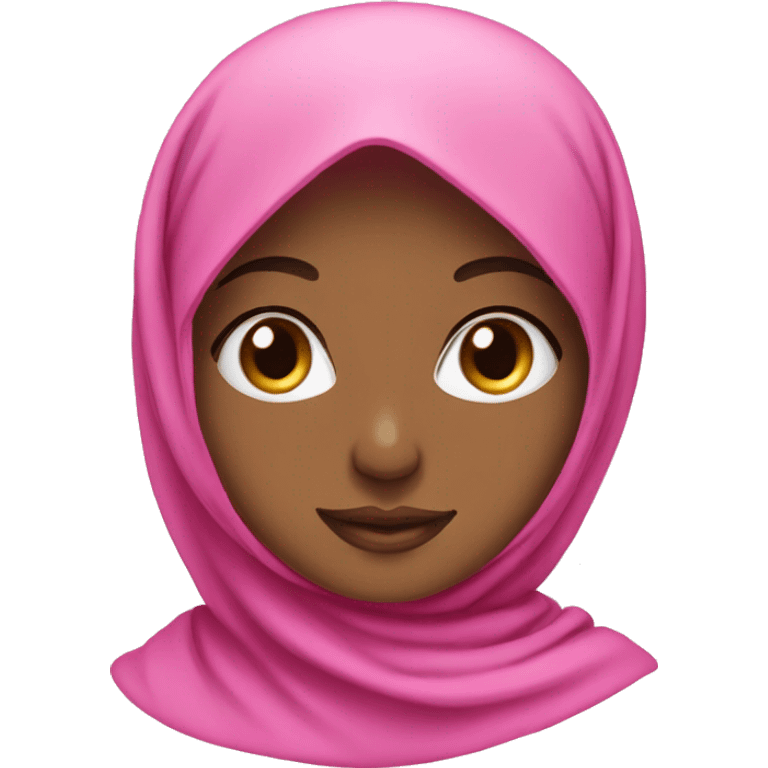 Pink hijab girl emoji