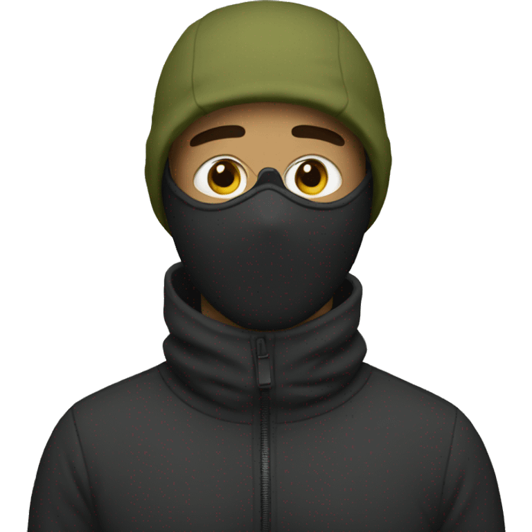 Guy with ski mask emoji