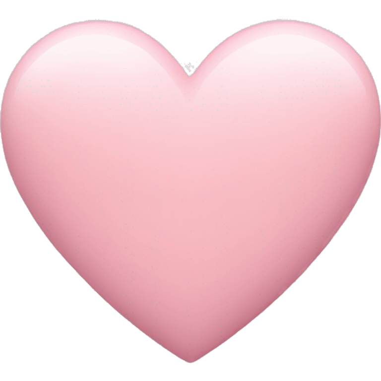 Pastel pink heart emoji