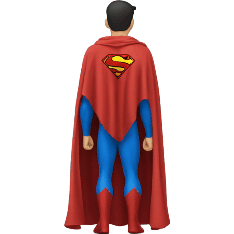 Superman cape alone from behind emoji