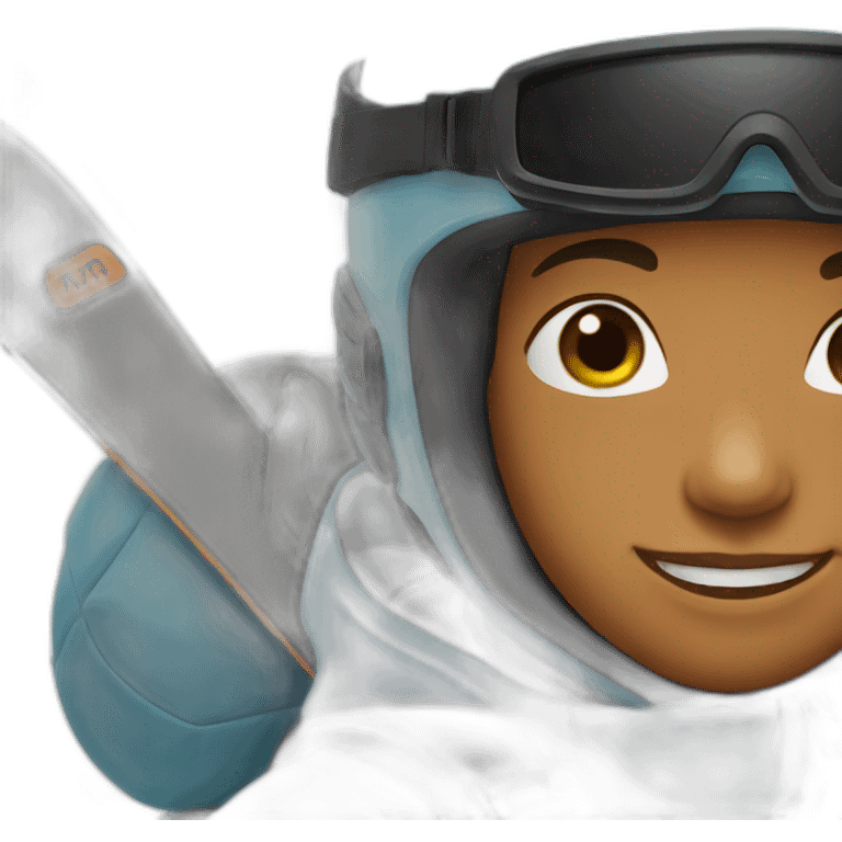 13 years old boy snowboarding emoji