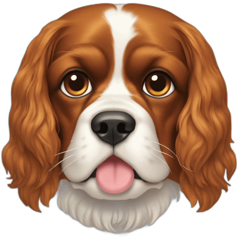 King Charles spaniel poops emoji