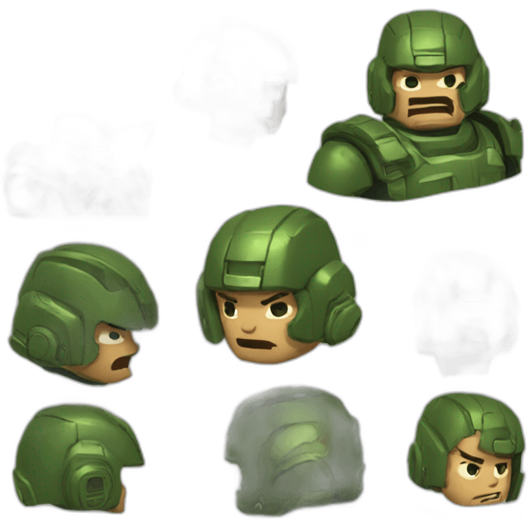 Doomguy hurt emoji