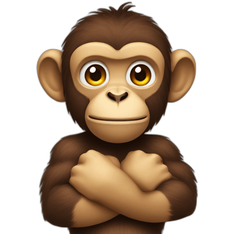 Monkey with Big biceps emoji