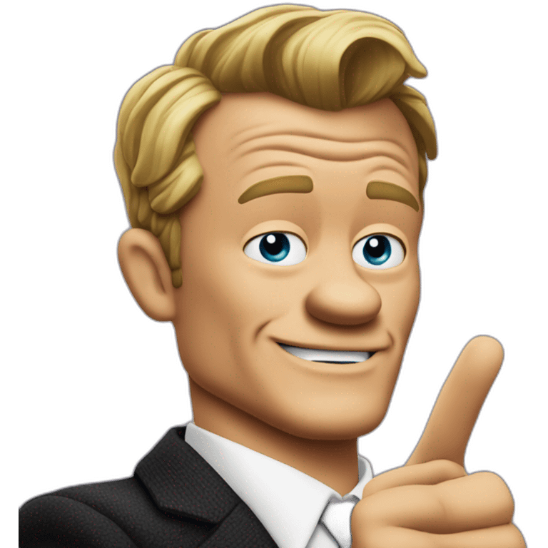 barney stinson pointing finger toward camera emoji