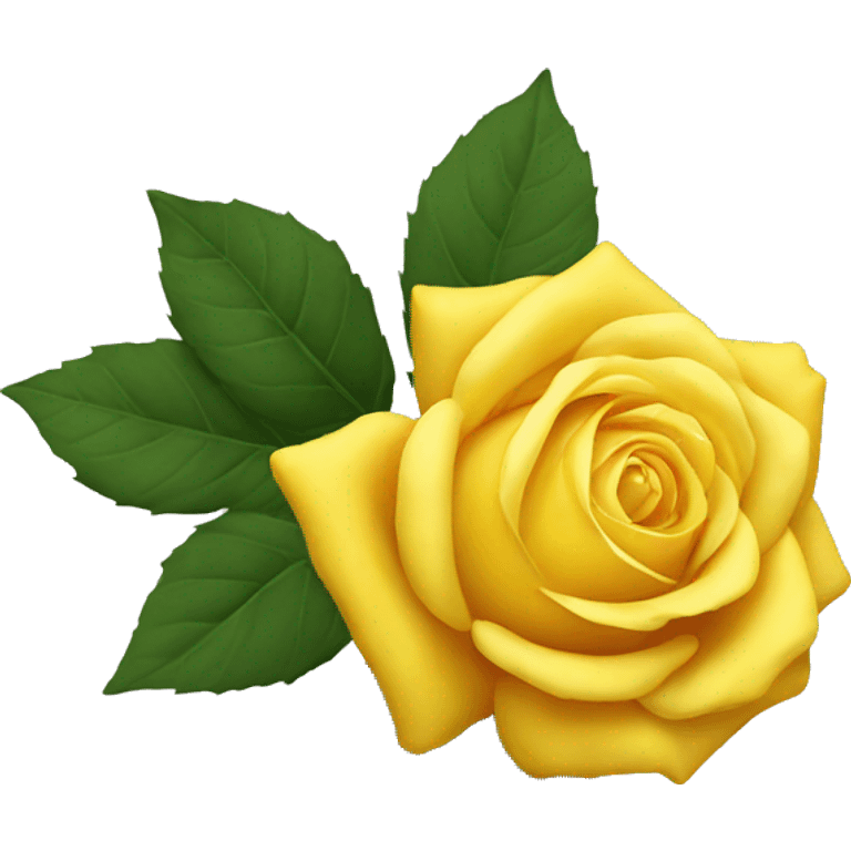 Yellow rose emoji