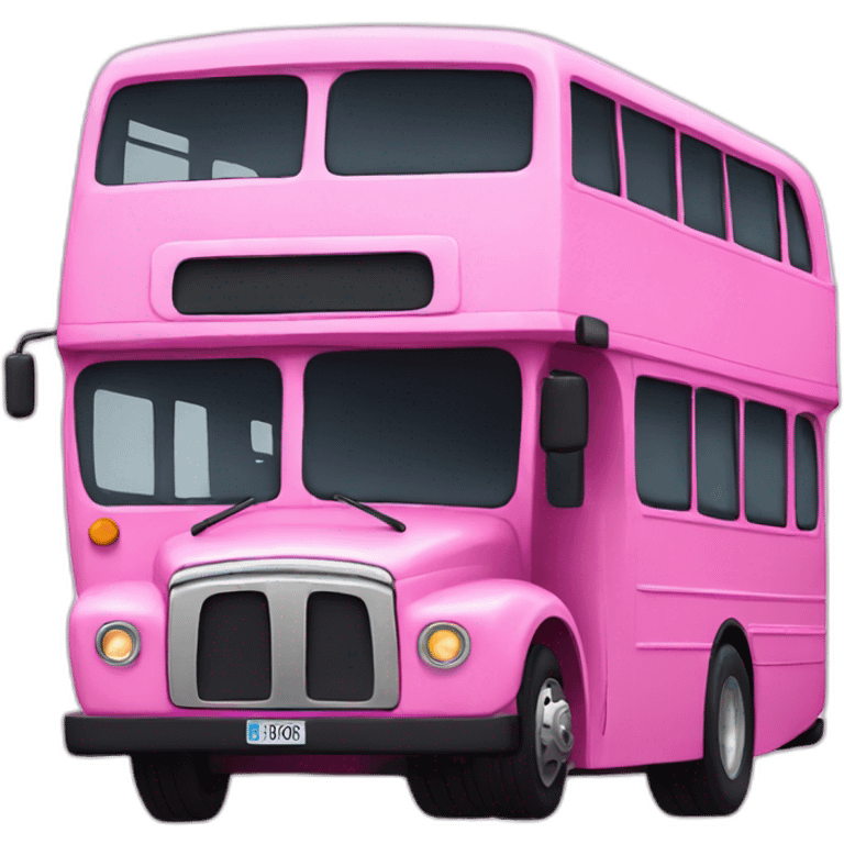 big bus pink emoji