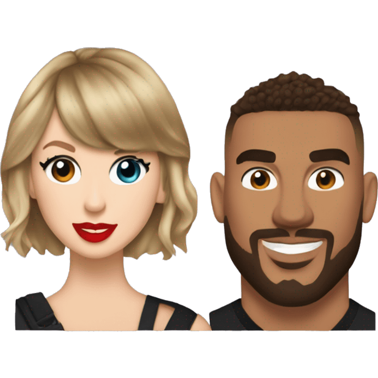 Taylor swift and Travis kelce emoji