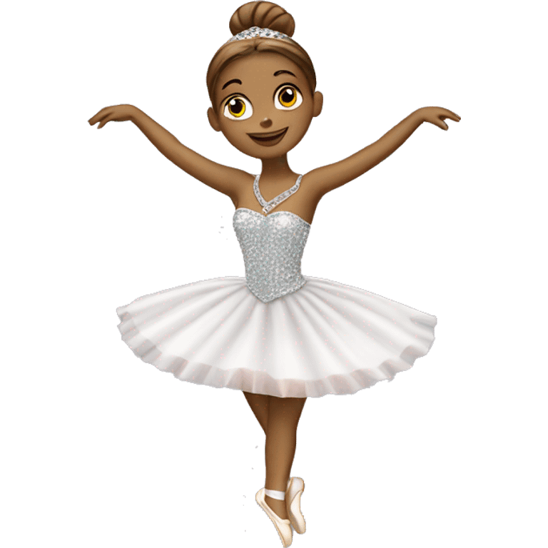 ballerina with diamond necklac emoji