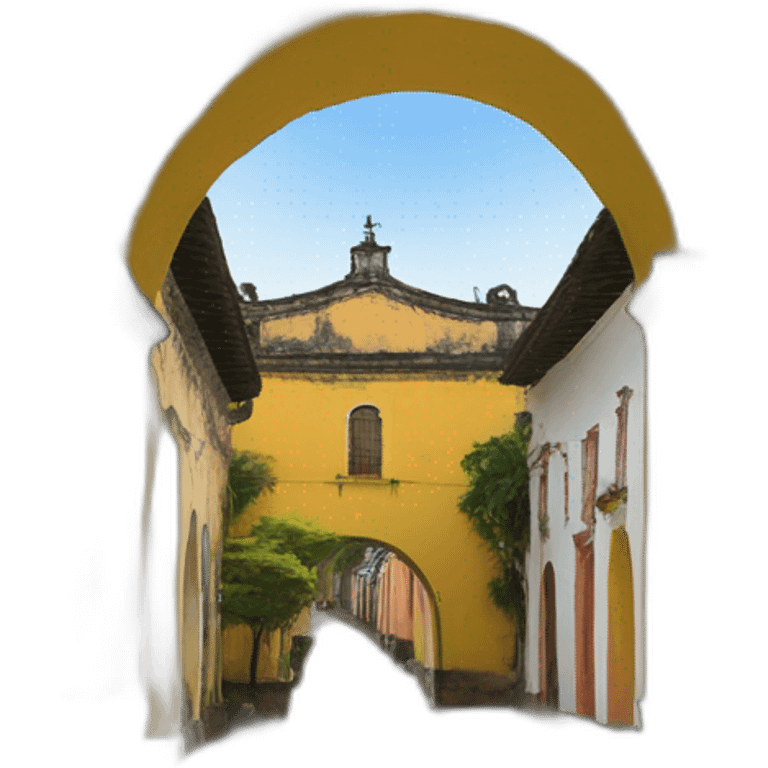 Antigua guatemala yellow Arch emoji