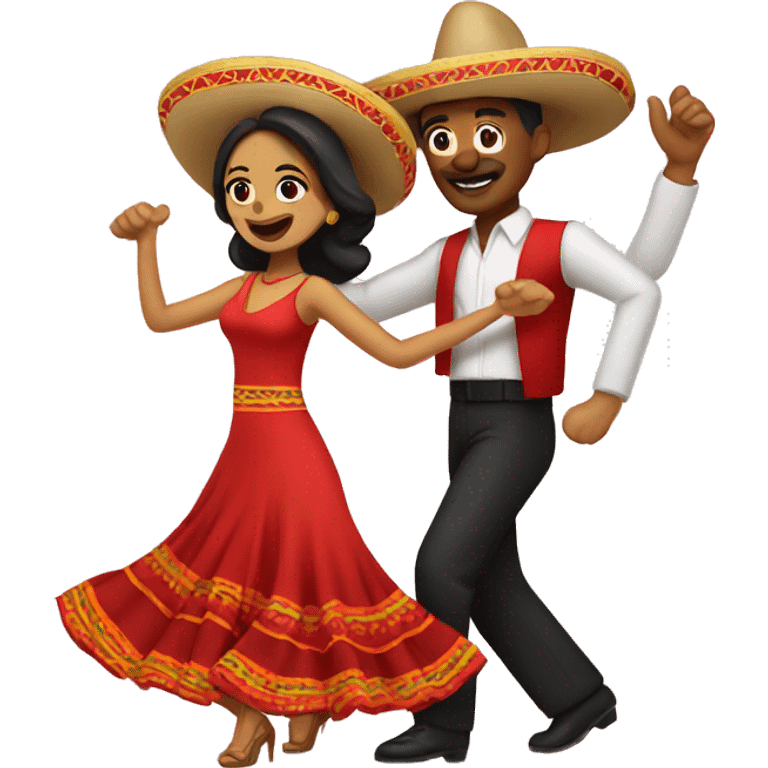 mexican couple dancing salsa emoji