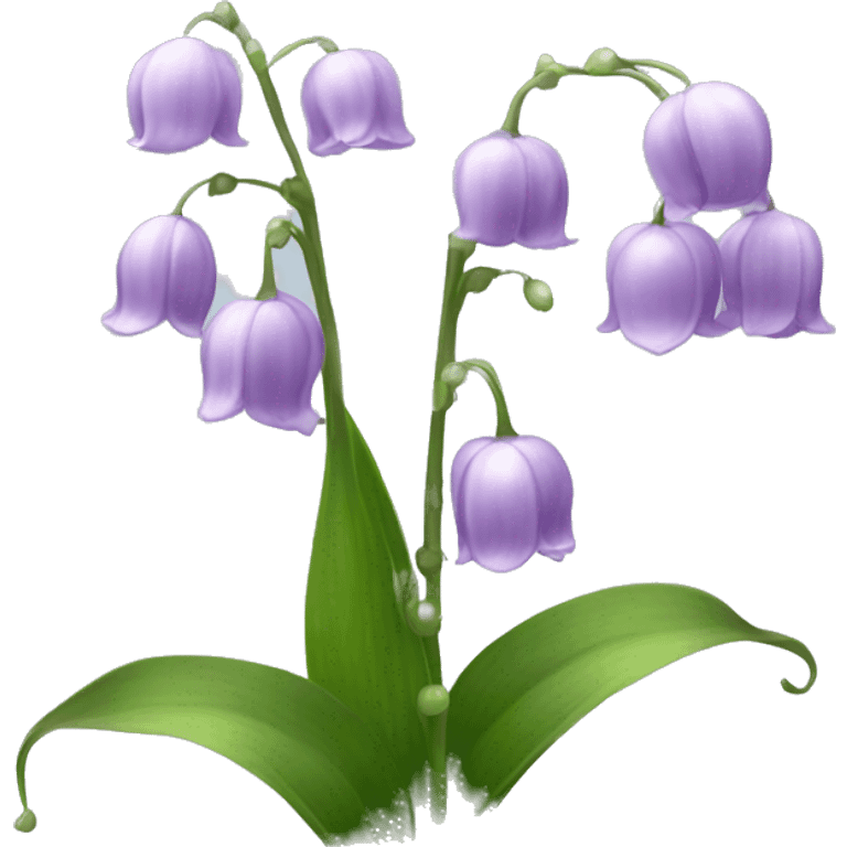 Light purple lily of the valley  emoji