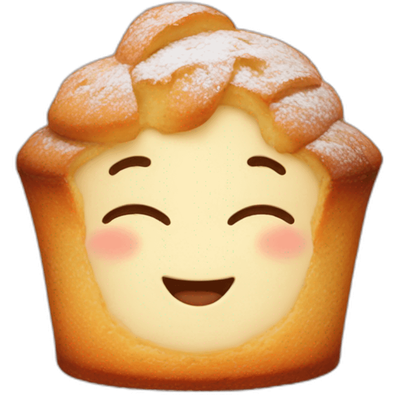 Cute Madeleine cake emoji