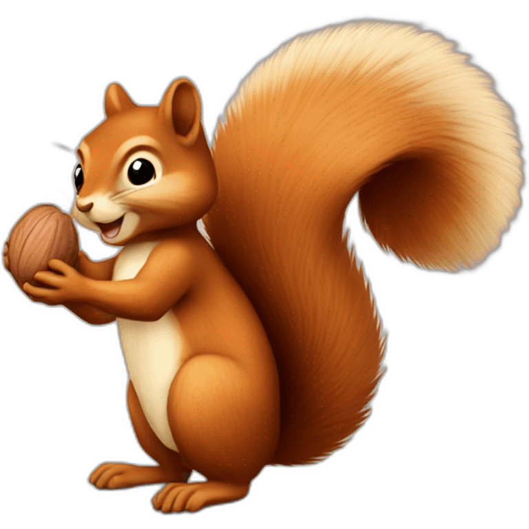 Squirrel with nut emoji