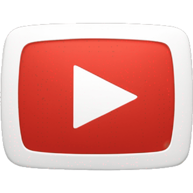 youtube logo red rectangle with withe arrow inside emoji