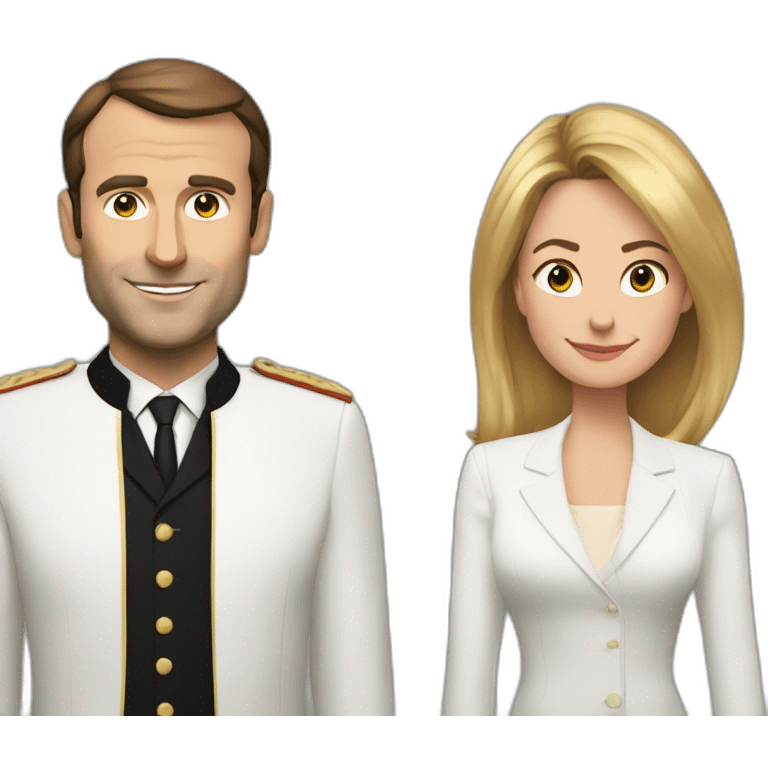 Macron and Brigitte emoji