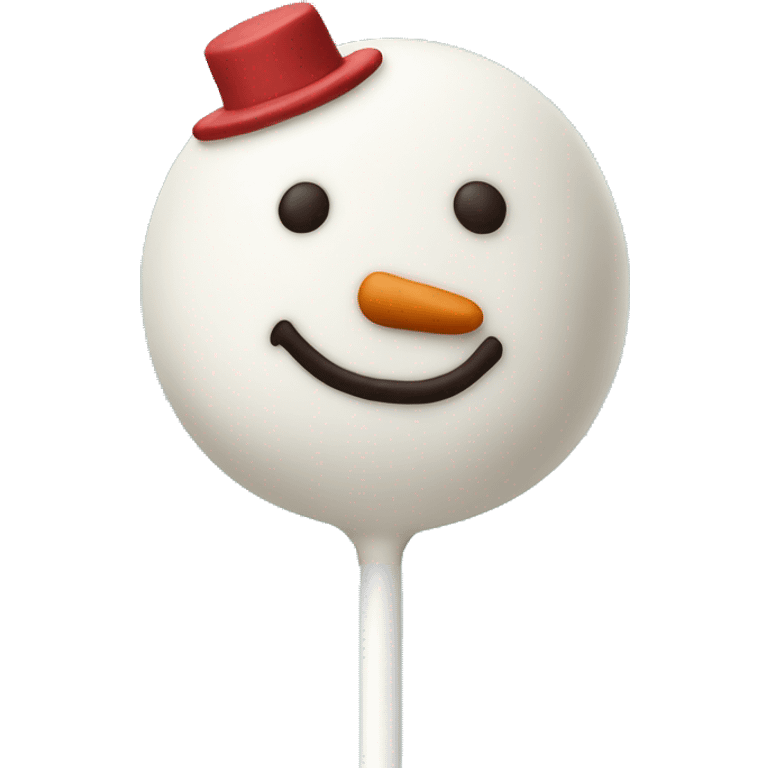 a snowman cake pop from starbucks emoji