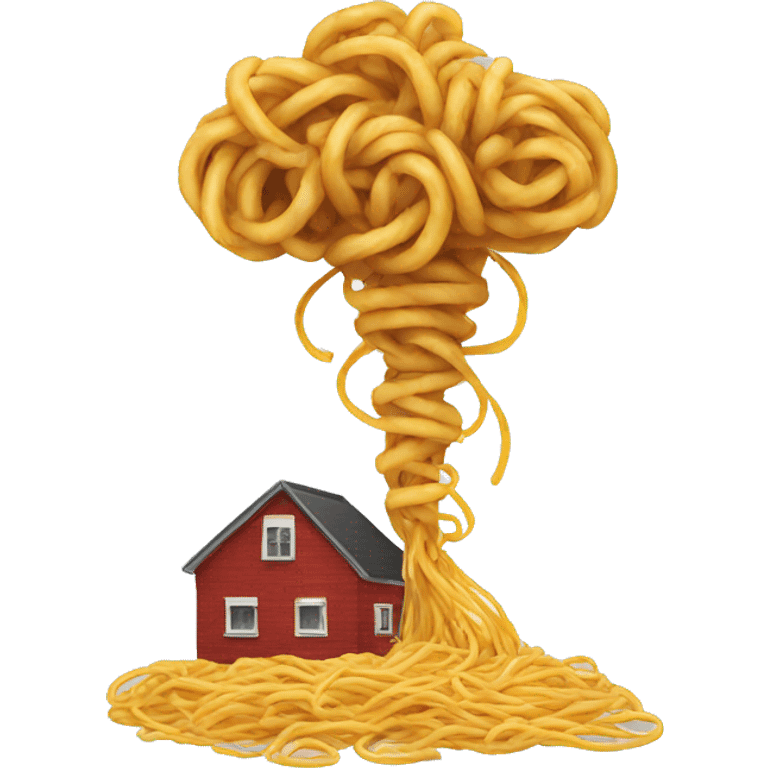 Tornado made of spaghetti  emoji