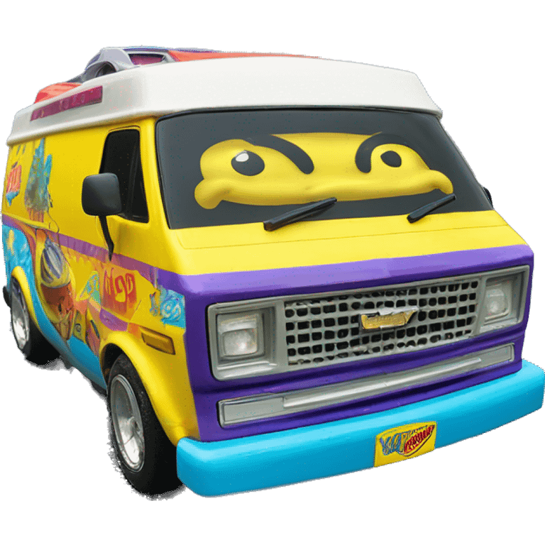 Hot wheels Premium SpongeBob 1985 Chevy Astro van  emoji