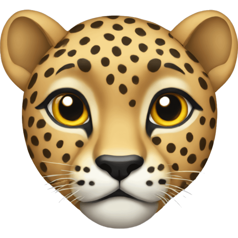 Cheetah with bow emoji