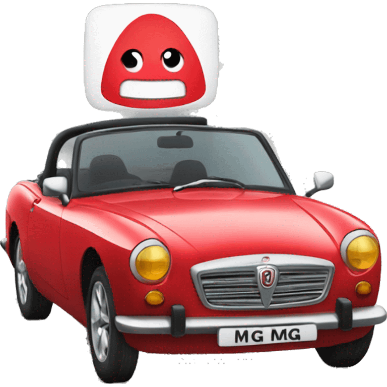 MG on road emoji