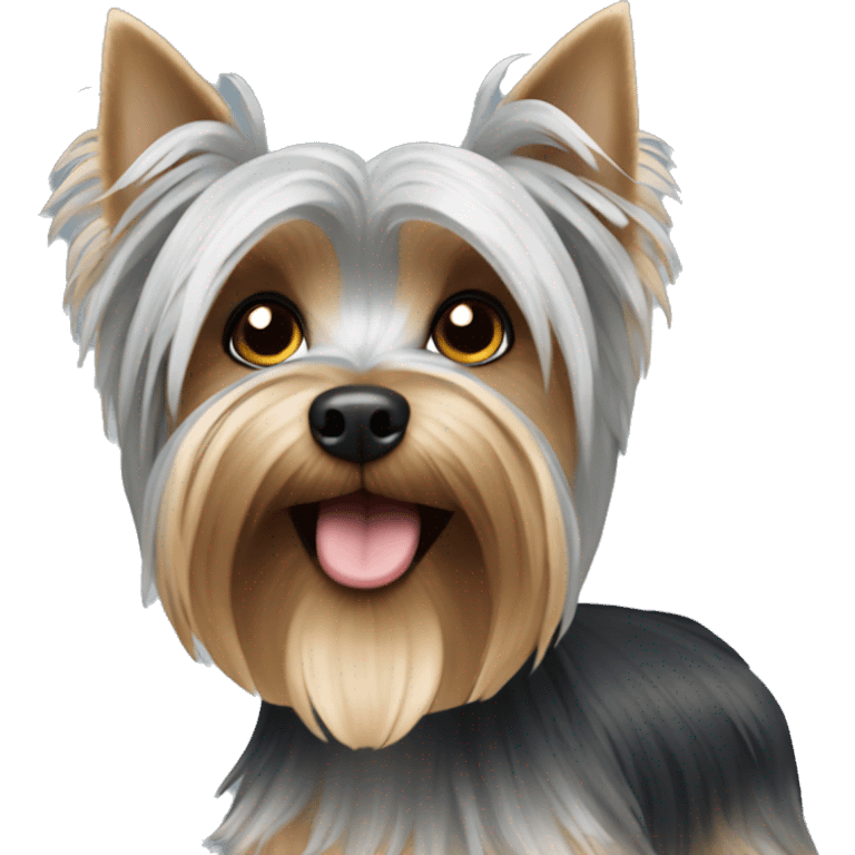 silver Yorkshire terrier emoji