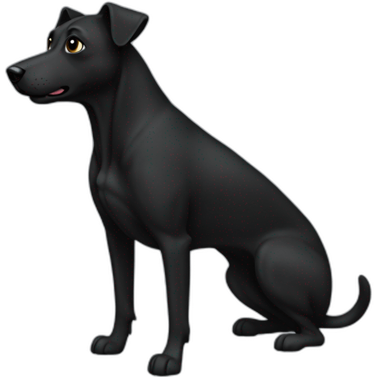 Xolo dog black emoji