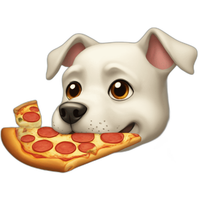 perro con pizza emoji