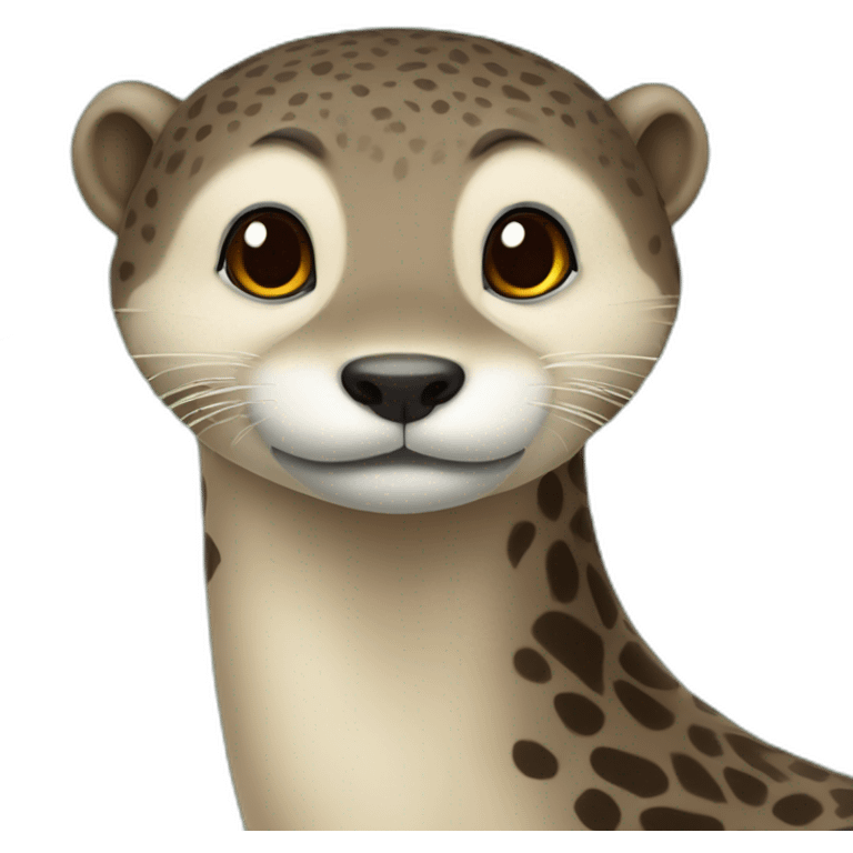 Loutre sur girafe emoji