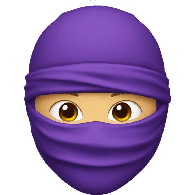 Purple ninja head emoji