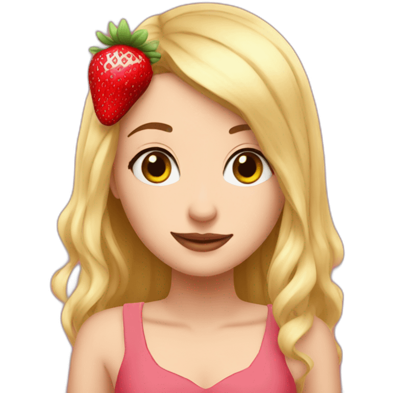 Charlotte au fraise emoji