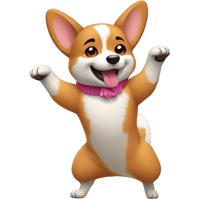 dancing corgi emoji