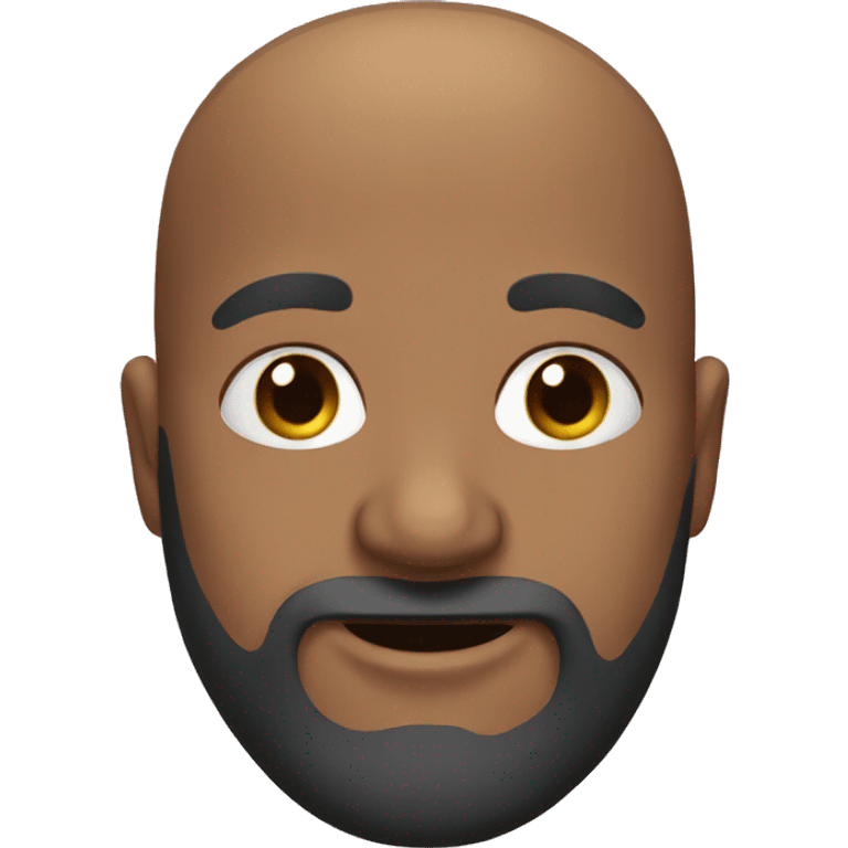 Bald man with a bow emoji