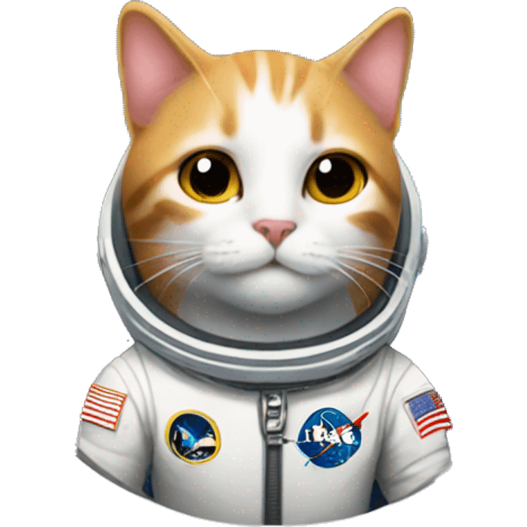 Cat in a space shuttle  emoji