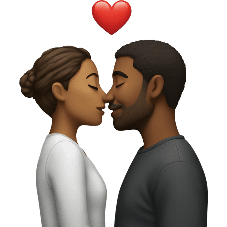 People kissing emoji