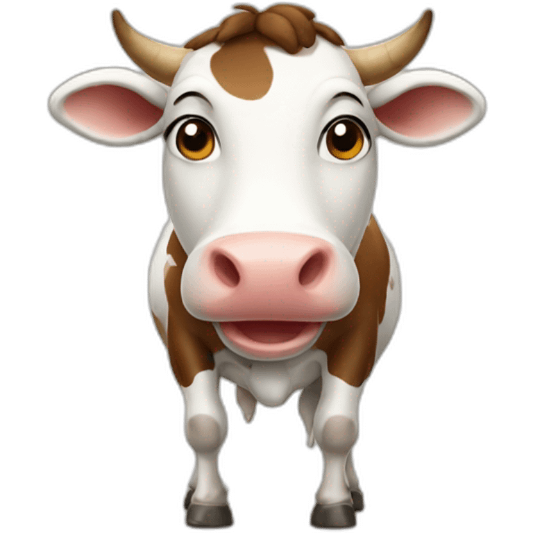 Happy cow emoji