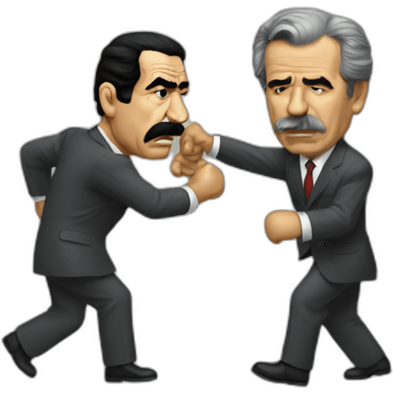 Saddam fights Bush emoji