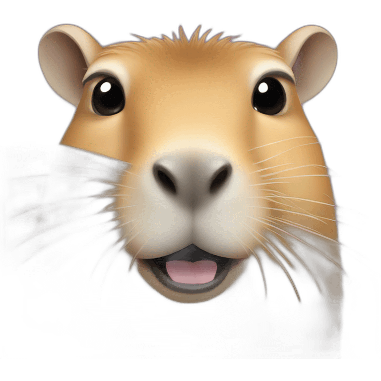 Capybara on tesla emoji