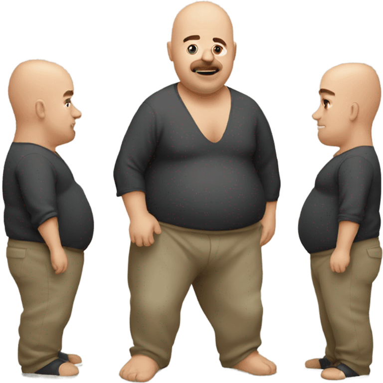 Beer belly men bald emoji