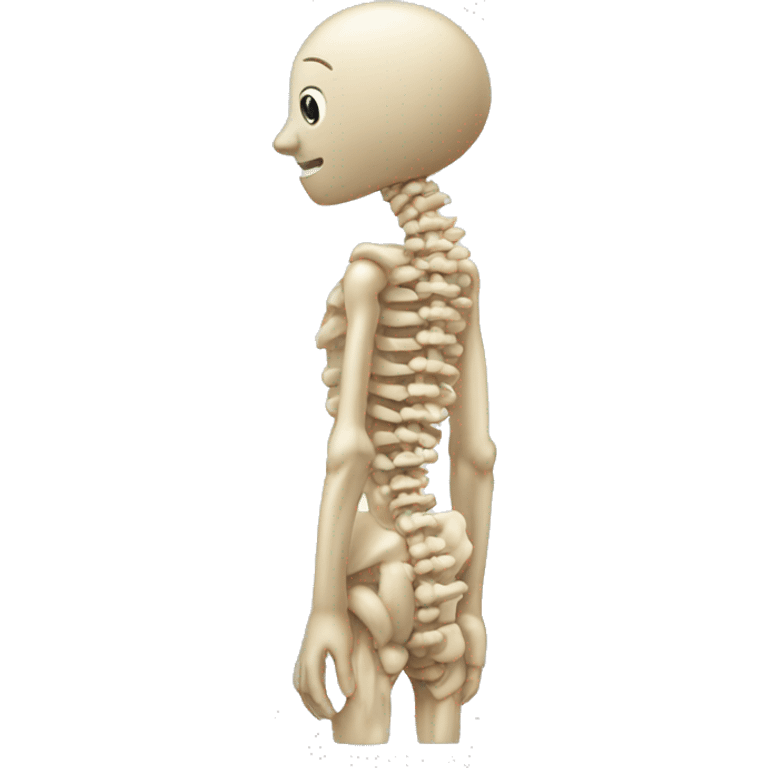 a spine with scoliosis  emoji