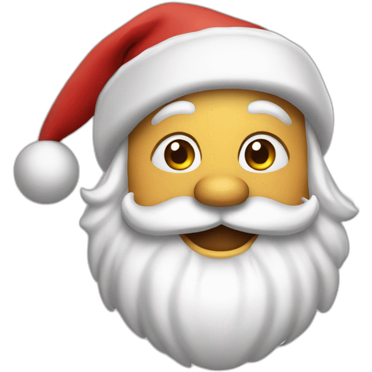 super happy santa claus emoji